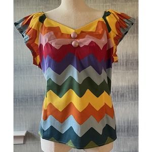Collectif Rainbow Chevron Set 4X/2X